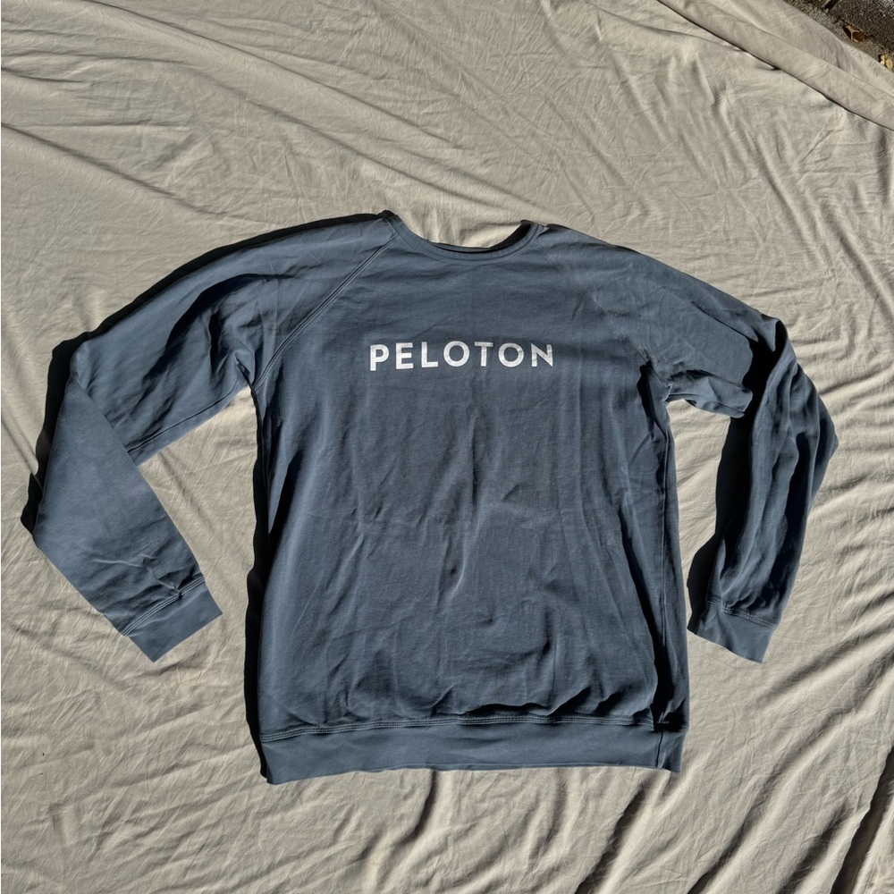 Peloton Blue Sweater
